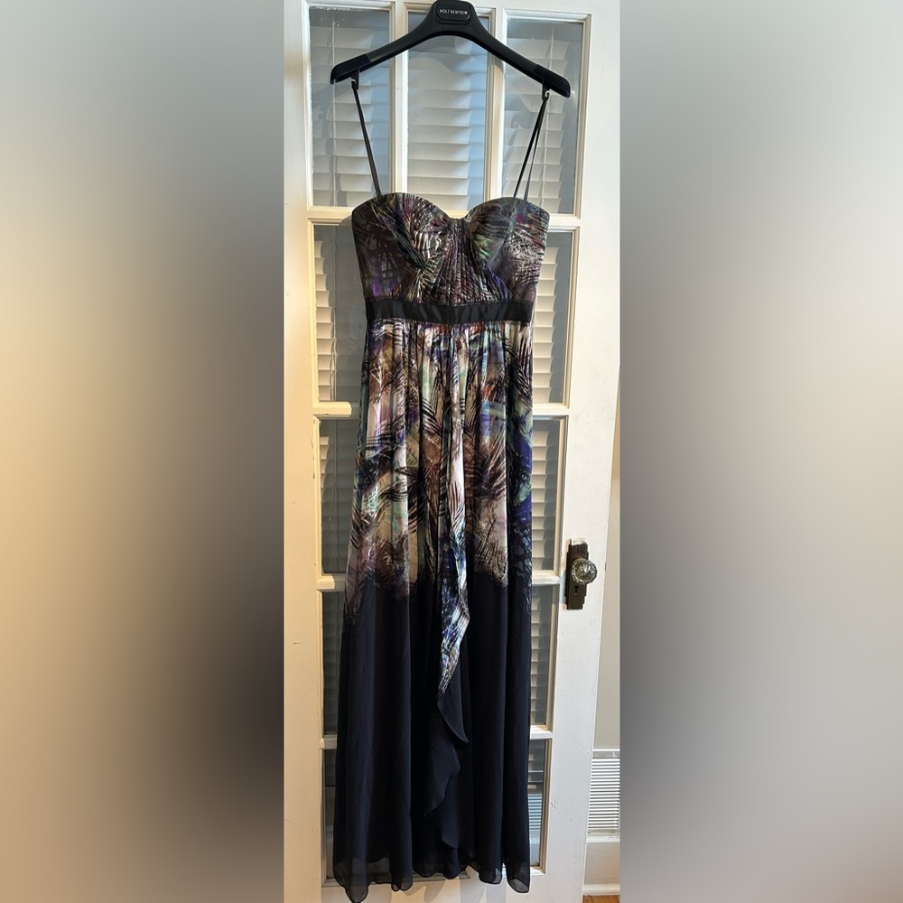 BCBGMaxAzria Black Multicolor Dress